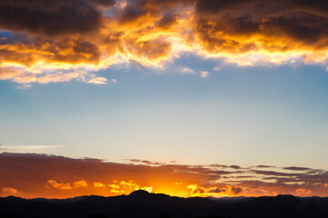 Sky and clouds at dawn