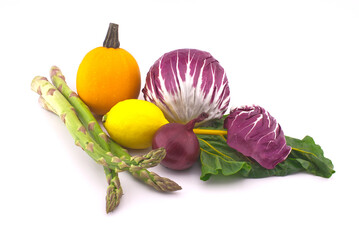 Assortment of healthy fresh colorful vegetables