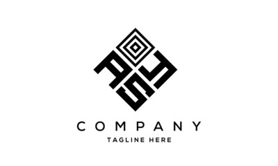 AYS square three latter logo vector