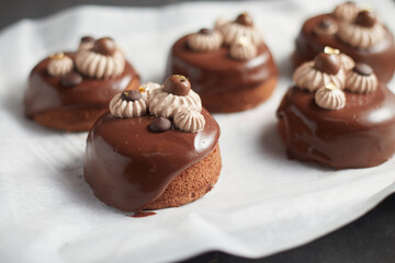 Tasty homemade chocolate cake