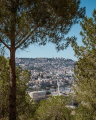 Panoramic view of Nazareth from mount Precipice