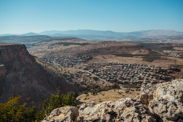 View from the top of Mount Arbel in Israel