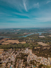 Fototapeta na wymiar Aerial view of Avignon, Provence, France