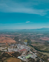 Aerial view of Avignon, Provence, France
