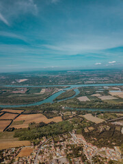 Aerial view of Avignon, Provence, France