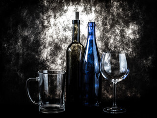 composition with glass