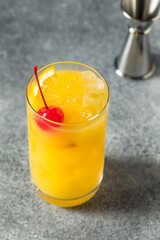 Boozy Refreshing Vodka Harvey Wallbanger Cocktail