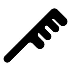 Comb for hair Barber accessory Barbershop combing Hairbrush icon black color vector illustration flat style image