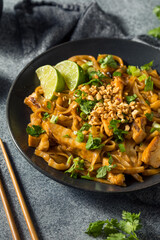 Homemade Asian Chicken Pad Thai