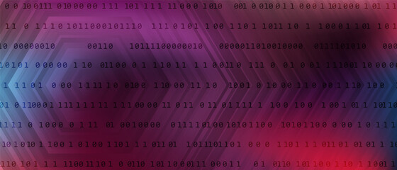 0 1 matrix digits big data tech vector background with fluid gra © SunwArt