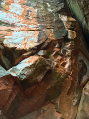 Rock formation at Phu Thok mountain, Bueng Kan, Thailand