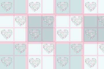 background in hearts, hearts, pattern with hearts, valentine's day