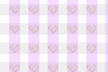 seamless pattern with hearts, background in hearts