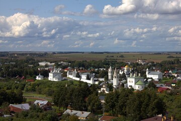 Obraz premium Aerial photographs of the ancient city of Suzdal in Russia.
