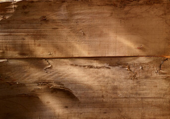 Holzplatte mit Lichtstimmung