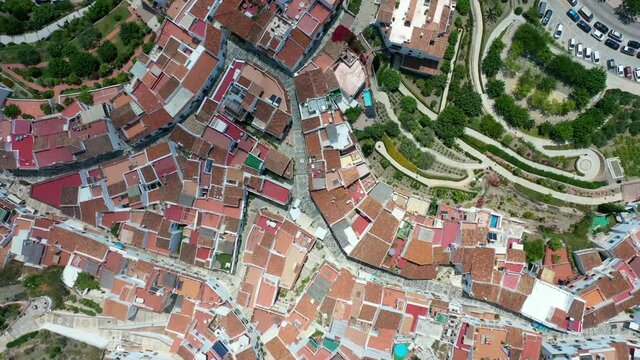 The picturesque town of Frigiliana located in the mountainous region of Malaga, Andalusia, Spain