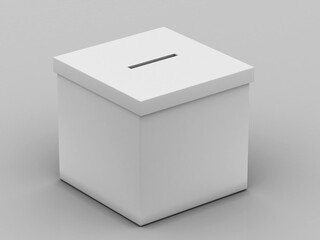 3D ballot box great for topics like presidential, parliamentary election.