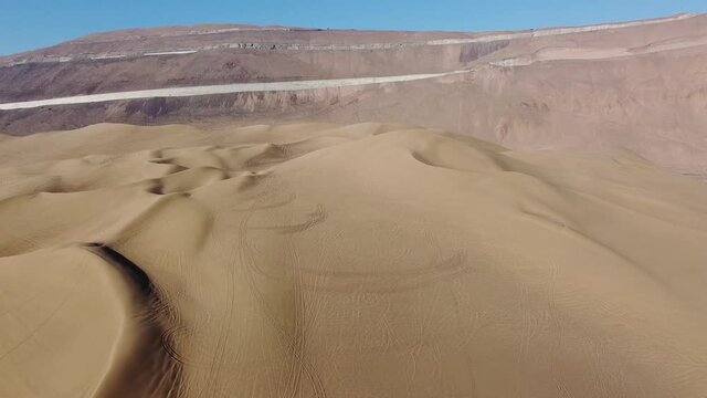 Dunas en desierto de Iquique Chile