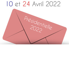 Enveloppe Rose Présidentielles 2022