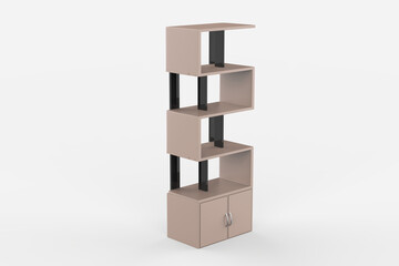 Display stand, retail display stand for product , display stands isolated on white background. 3d illustration