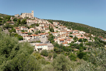 Fototapeta na wymiar Eus (Pyrenees) is one of the 100 most beautiful villages in France