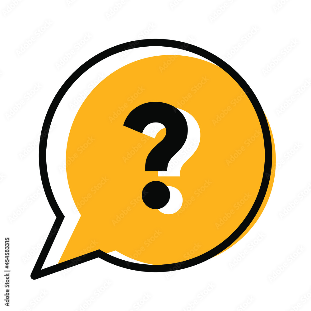 Poster web help and support question mark template design
