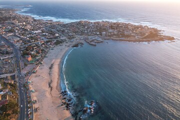 aerial view of beach