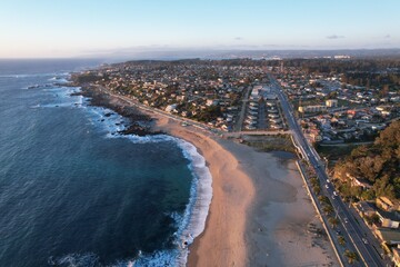 aerial view of beach