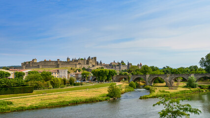 Fototapeta premium The medieval city of Carcassone. 