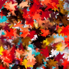 Bright chaotic short brush strokes. Colourfull abstract background