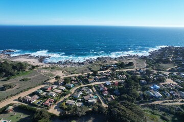 aerial view of beach