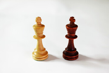 Schach Könige schwarz und weiß