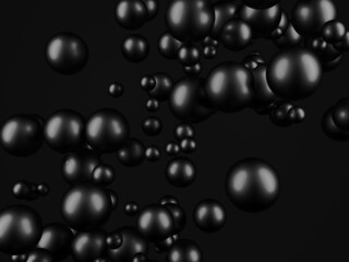 Silver shiny globes spheres design background