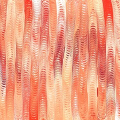 Wonderful abstract background in a shades of red. Caterpillar effect. Multiple circles in a row