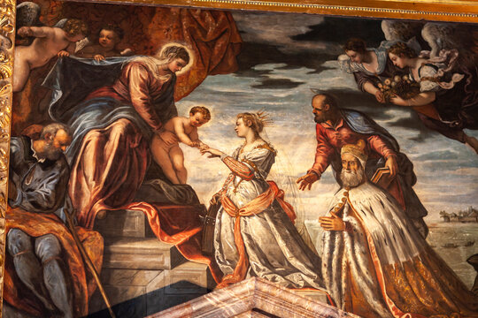 Fresco Betrothal of St. Catherine