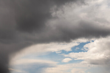 Dramatic cloudy sky. Nature background
