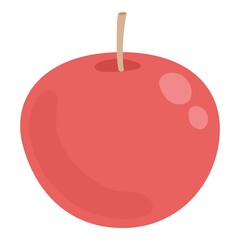 Autumn red apple icon cartoon vector. Art apple fruit