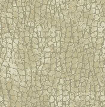 Khaki Faux Croc Skin Wallpaper Texture