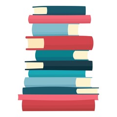 Home book literature icon cartoon vector. Study library