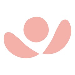 Abstract flower icon cartoon vector. Floral summer