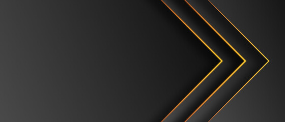 Black abstract layer geometric illustration background 