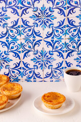 Egg tart, traditional Portuguese dessert
