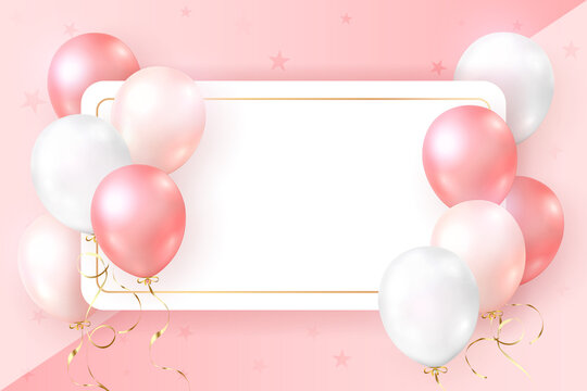 Happy Birthday Sweet Pink Cake Strawberry Pink Cream Banner Design Stock  Vector by ©Ekaterina-P 222993626