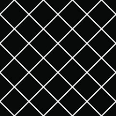 Fototapeta na wymiar eamless vector pattern in geometric ornamental style. Black and white pattern.