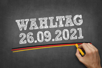 Wahltag - Datum Bundestagswahl 2021