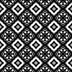 floral seamless pattern background.Geometric ornament for wallpapers and backgrounds. Black and white pattern.