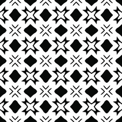 floral seamless pattern background.Geometric ornament for wallpapers and backgrounds. Black and white pattern.