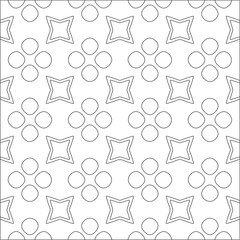 Vector pattern with symmetrical elements . Repeating geometric tiles from striped elements. black patterns.