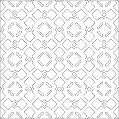 Vector pattern with symmetrical elements . Repeating geometric tiles from striped elements. black patterns.