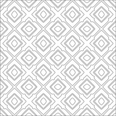 Vector pattern with symmetrical elements . Repeating geometric tiles from striped elements. black patterns.
